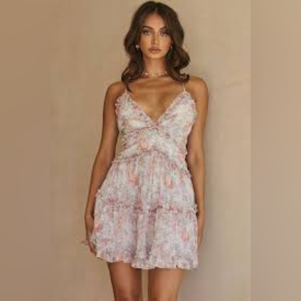 TEAL floral dress